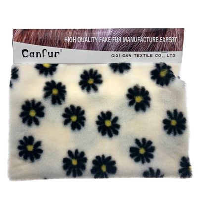 Giacca di pelliccia di coniglio con stampo di Jacquard 100% poliestere morbido per un fascino sofisticato