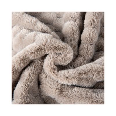 Capelli di coniglio a maglia Jacquard per abbigliamento invernale e giocattoli 100%