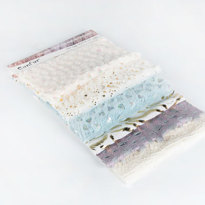 Modello spazzolato Sequins scintillanti Polyester PV Plush Tessuto per giocattoli morbidi e tessili per la casa 100% poliestere