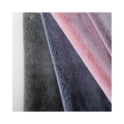 Tessuto di peluche pelliccia finta corta per abbigliamento