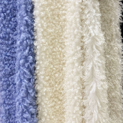 Stoffa di peluche 100% poliestere imitazione di lana Stoffa per abbigliamento Min Ordine 500 metri