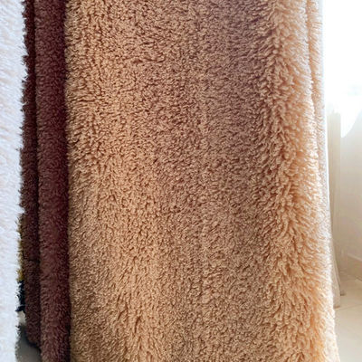 Stoffa di peluche 100% poliestere imitazione di lana Stoffa per abbigliamento Min Ordine 500 metri
