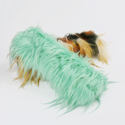 Cappotti invernali di peluche Jacquard con pelliccia finta di lusso 100% acrilico