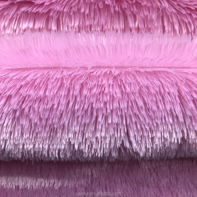 Tricot tessuto a maglia di peluche 100% poliestere pelliccia per capelli lunghi per produttori di giocattoli di peluche
