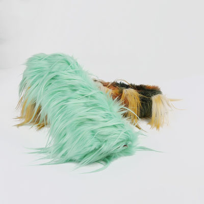 Cappotti invernali di peluche Jacquard con pelliccia finta di lusso 100% acrilico