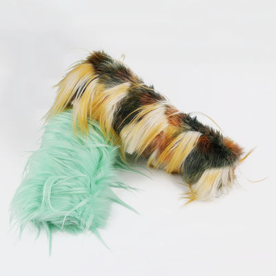 Cappotti invernali di peluche Jacquard con pelliccia finta di lusso 100% acrilico