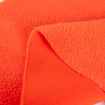 Modello spazzolato Colori personalizzati 100% poliestere 290gm tessuto di velluto polare morbido per cappotto