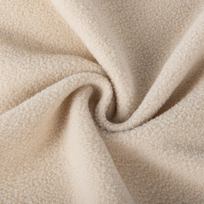 Modello spazzolato Colori personalizzati 100% poliestere 290gm tessuto di velluto polare morbido per cappotto