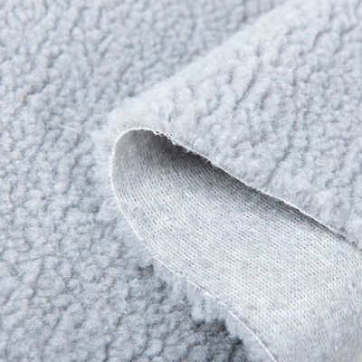 Stile semplice 100% tessuto di polyester sherpa fleece per giacche rivestimento modello bollito