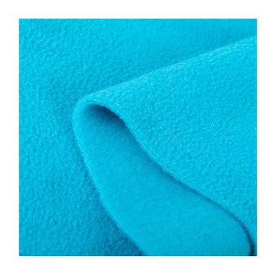 Anti Pilling due lati spazzolato tessuto di velluto polare per 250GSM colore semplice cappotto invernale