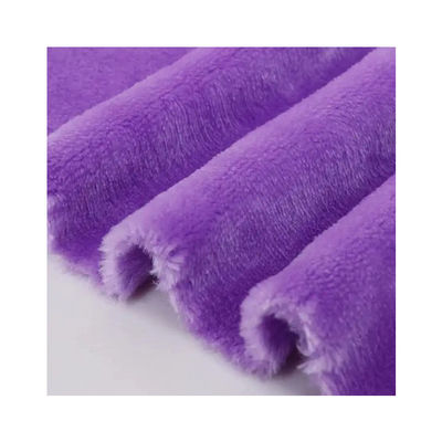 Colore personalizzato 100D filato conto tessuto di velluto di corallo per pigiama 300gm doppio volto