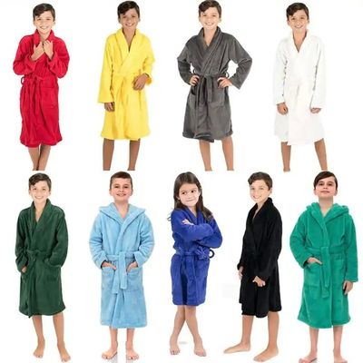 Peso medio Personalizza il colore abito da bagno Corallo Fleece di flanello per abiti da letto Stile semplice