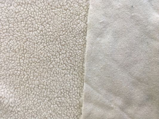 Giacche Sherpa Tessuto rivestimento tessuto intrecciato Polyester a maglia Fleece di stampa 100D Plain