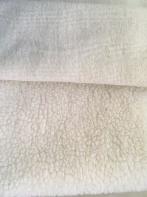 Giacche Sherpa Tessuto rivestimento tessuto intrecciato Polyester a maglia Fleece di stampa 100D Plain