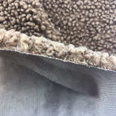 Tessuto di pelle finta Sherpa 100% poliestere per giocattoli e capi di abbigliamento