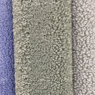 Materiale poliestere artificiale largo ricci per abiti di qualsiasi colore