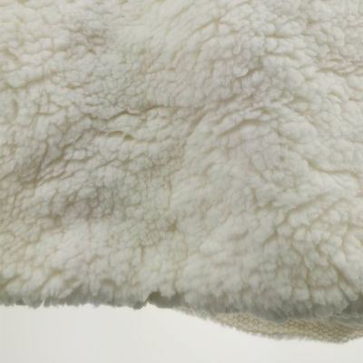 Stoffa di pelliccia Sherpa in poliestere al 100% per rivestimenti per giacche o abiti per bambini