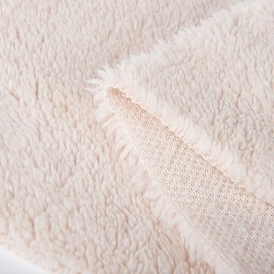 Tessuto di rivestimento in poliestere Sherpa per cappotto invernale Rivestimento per giacca 300-500 g/m Larghezza 58/60