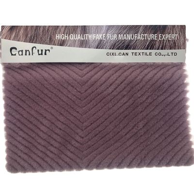 Materiale 100% poliestere colorante pelle di coniglio per abbigliamento