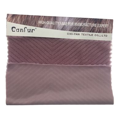 Materiale 100% poliestere colorante pelle di coniglio per abbigliamento