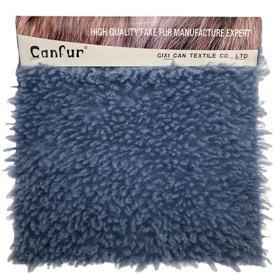 Materiale anteriore 100% poliestere lunghe pile tessuto di pelliccia finta per abiti accoglienti e eleganti