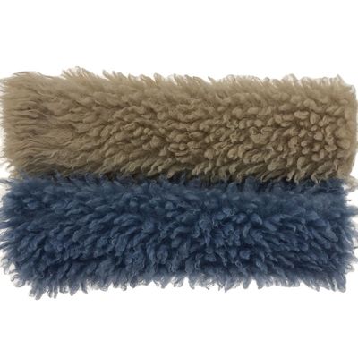Materiale anteriore 100% poliestere lunghe pile tessuto di pelliccia finta per abiti accoglienti e eleganti