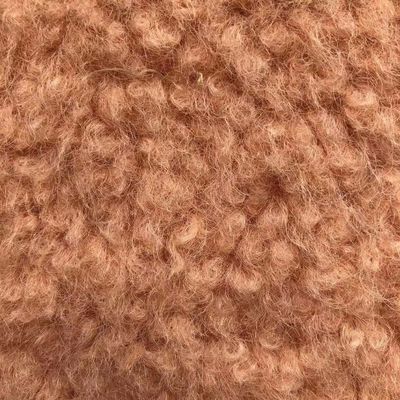 Repellente alle macchie 100% poliestere particelle personalizzate cappotto di lana di agnello per tessuti da donna