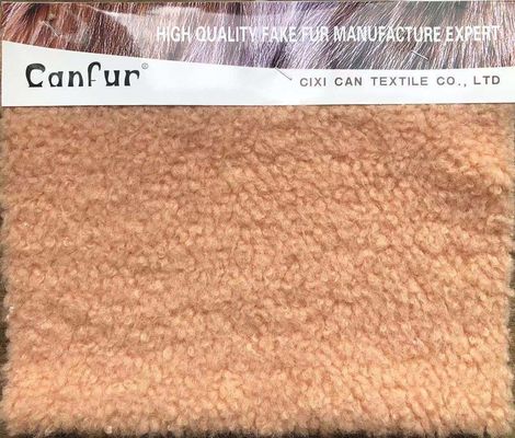 Repellente alle macchie 100% poliestere particelle personalizzate cappotto di lana di agnello per tessuti da donna