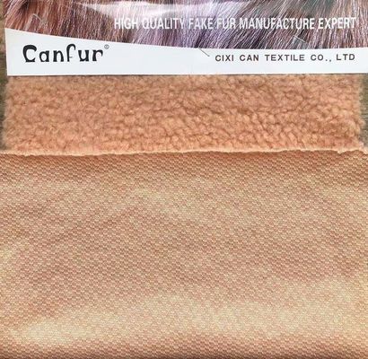Repellente alle macchie 100% poliestere particelle personalizzate cappotto di lana di agnello per tessuti da donna