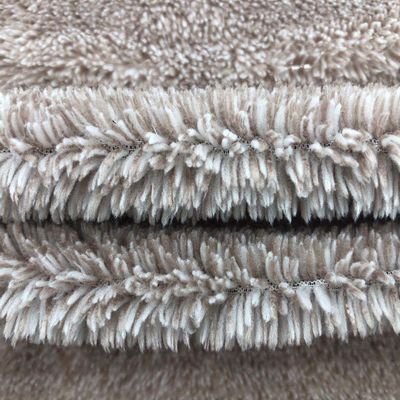 Tessuto di velluto di sherpa 100% di poliestere cationico tinto a maglia per varie applicazioni