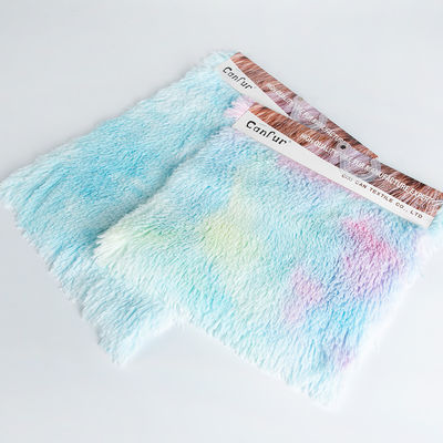 Tessuti a maglia 58/60" Larghezza Stampa colorata PV Tessuti di pelliccia di pelliccia a torchio