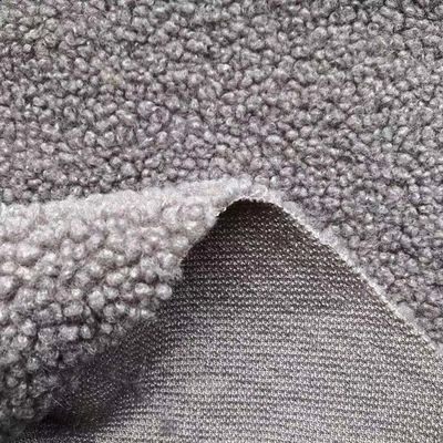 100% poliestere bianco finto tessuto di velluto di pelliccia Sherpa reale per accessori invernali