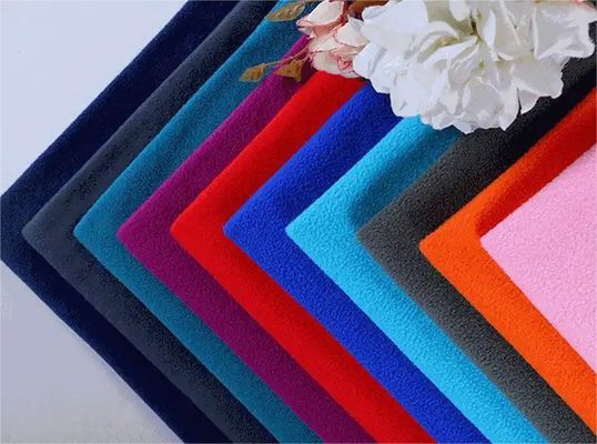 100% tessuto di fleece poliestere micro polare per rivestimento felpa anti-pilling 220 GSM