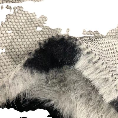 100% poliestere Materiale anteriore Materiale tessile di pelliccia finta per donna Tessuto per abbigliamento