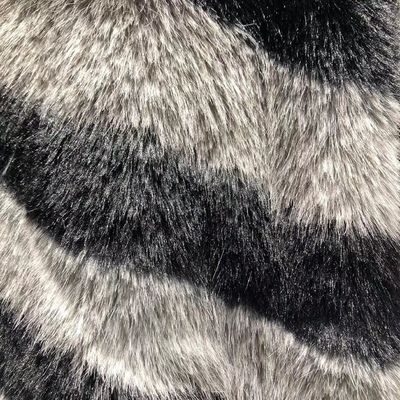 100% poliestere Materiale anteriore Materiale tessile di pelliccia finta per donna Tessuto per abbigliamento