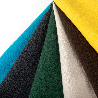 100% poliestere 290gm tessuto di velluto polare morbido per abbigliamento realizzazione in colori personalizzati
