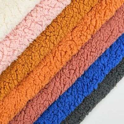 Stoffa di rivestimento Sherpa 100% riciclata di poliestere per abbigliamento