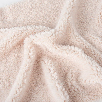 Stoffa di rivestimento Sherpa 100% riciclata di poliestere per abbigliamento