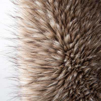 Materiale anteriore 100% acrilico capelli lunghi artificiali animali Fux pelliccia tessuto per abbigliamento