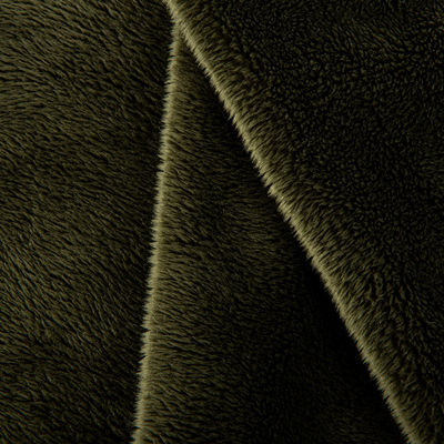 100% poliestere soffice sherpa fleece tessuto di pelliccia corta per cappotto giocattolo personalizzabile