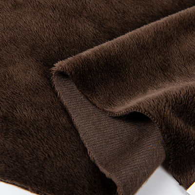 100% poliestere soffice sherpa fleece tessuto di pelliccia corta per cappotto giocattolo personalizzabile