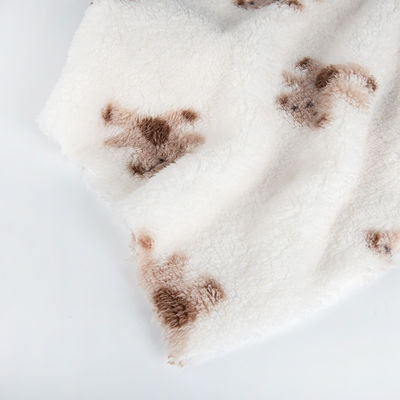 Tessuto di pelliccia per bambini con tessuto di orsacchiotto morbido e accogliente Indossare poliestere 100% personalizzato
