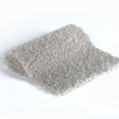 Larghezza 58/60" 100% poliestere pelliccia Teddy tessuto per abbigliamento Flannelette cerchi ricci