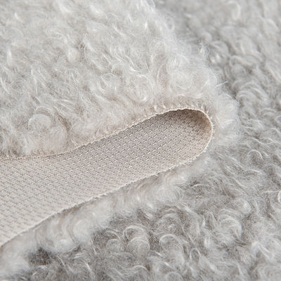 Larghezza 58/60" 100% poliestere pelliccia Teddy tessuto per abbigliamento Flannelette cerchi ricci