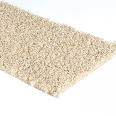 Larghezza 58/60" 100% poliestere pelliccia Teddy tessuto per abbigliamento Flannelette cerchi ricci