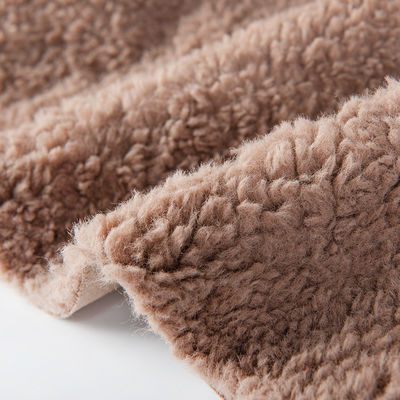 Conteggio di filati personalizzabili 100% poliestere sherpa fleece Teddy Bonded suede tessuto a maglia