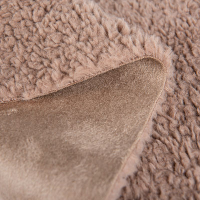 Conteggio di filati personalizzabili 100% poliestere sherpa fleece Teddy Bonded suede tessuto a maglia