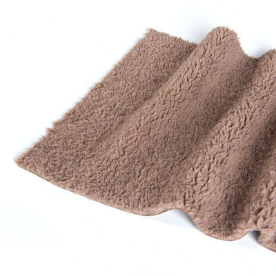 Conteggio di filati personalizzabili 100% poliestere sherpa fleece Teddy Bonded suede tessuto a maglia