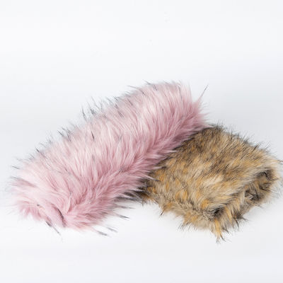 Tip Dye Murmasky Fluffy Long Pile False Raccoon Fur Fabric For Garments Densità