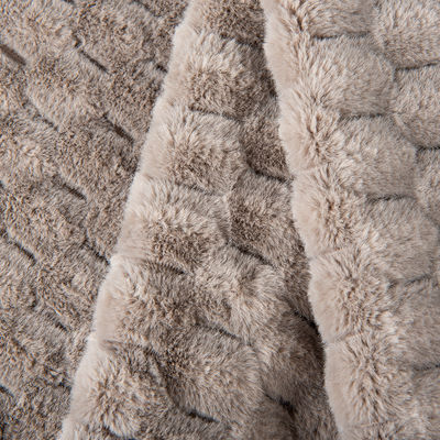 Capelli di coniglio a maglia Jacquard per abbigliamento invernale e giocattoli 100%